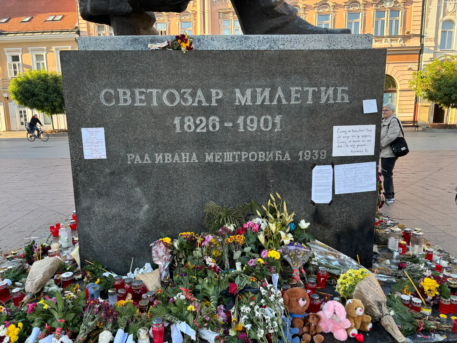 Svetozar Miletić in the square